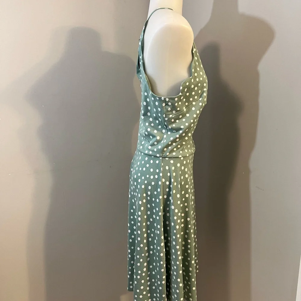 BCX Green Halter Sundress Sleeveless Mini - Picture 5 of 15